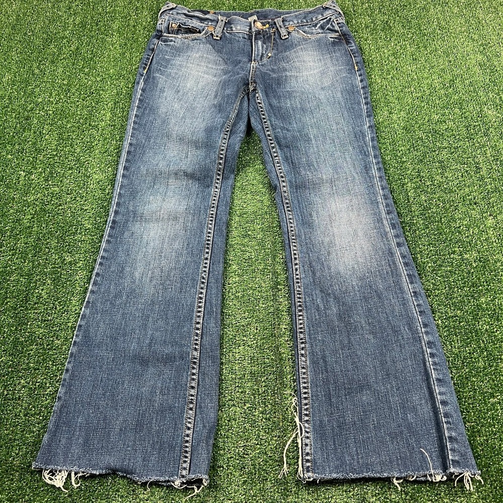 VTG Mossimo Supply Co Jeans Womens Size 9 30x29" Blue‎ Medium Flare Bootcut Y2K